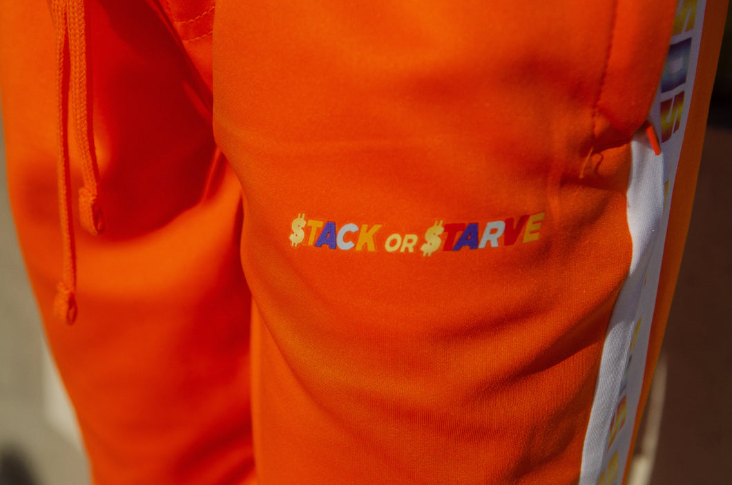 Orange Stackorstarve pants